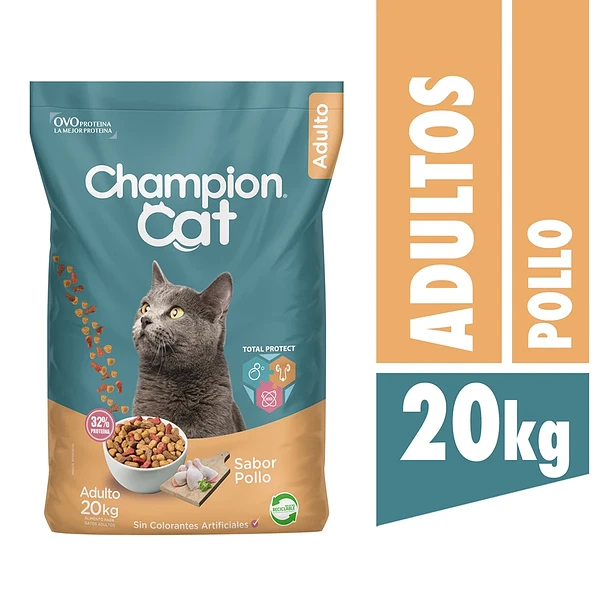 610 Champion Cat Adulto Pollo 20 Kg - Imagen 1