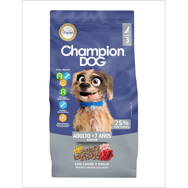 610 Champion Dog Senior 18 Kg. - Imagen 1