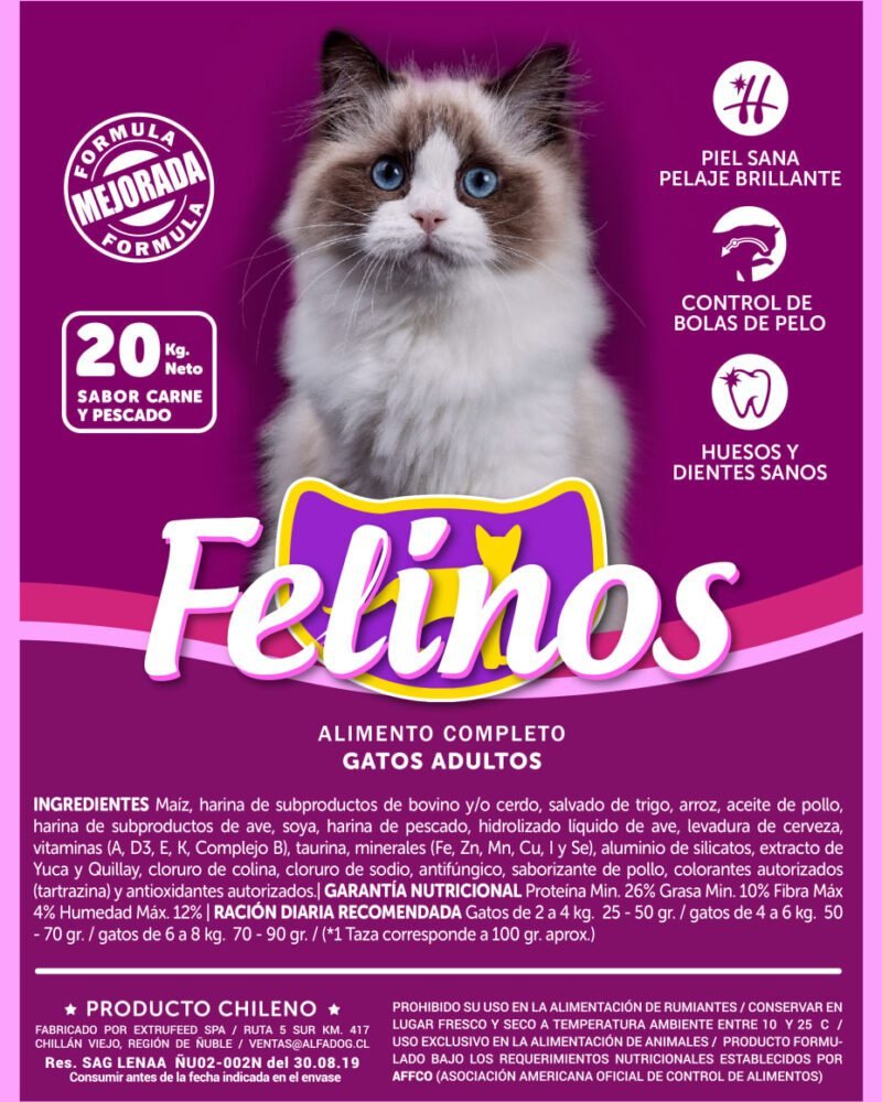 Felino Carne Pescado 20 Kg