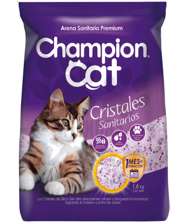 Arena Sanitaria Champión Cristales 1.5 Kg