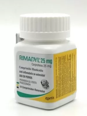rimadyl-25-mg-carprofeno-14-tabletas-anti-inflamatorio-zoetis.jpg Rimadyl 25 Mg 14 Comp - Imagen 1
